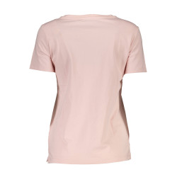 GUESS JEANS T-SHIRT MANICHE CORTE DONNA ROSA