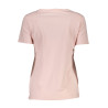 GUESS JEANS T-SHIRT MANICHE CORTE DONNA ROSA