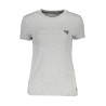 GUESS JEANS T-SHIRT MANICHE CORTE DONNA GRIGIO