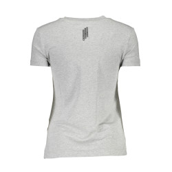 GUESS JEANS T-SHIRT MANICHE CORTE DONNA GRIGIO