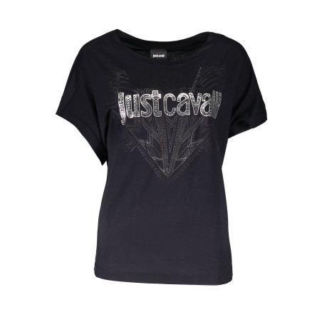 JUST CAVALLI WOMEN&39S SHORT SLEEVE T-SHIRT BLACK