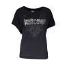 JUST CAVALLI T-SHIRT MANICHE CORTE DONNA NERO