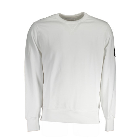 CALVIN KLEIN SWEATSHIRT WITHOUT ZIP MAN WHITE