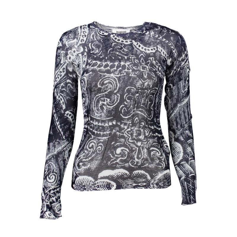 DESIGUAL MAGLIA DONNA BLU