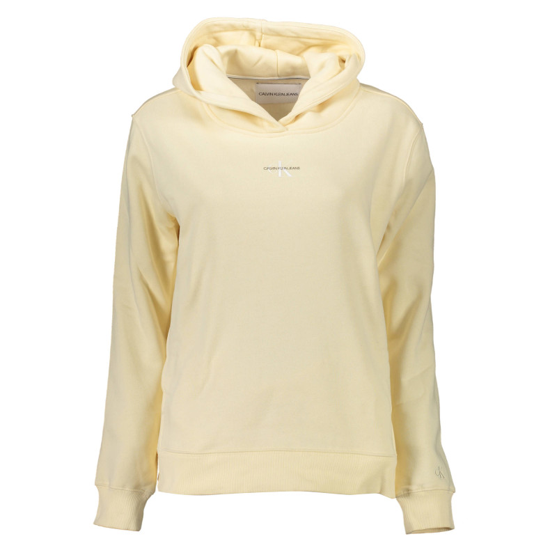 CALVIN KLEIN FELPA SENZA ZIP DONNA GIALLO