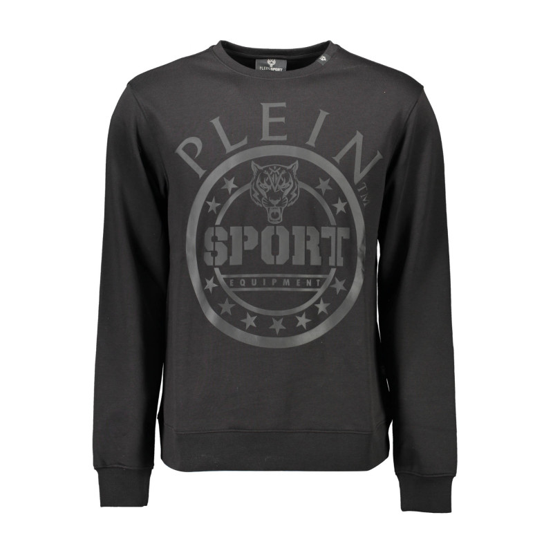 PLEIN SPORT SWEATSHIRT WITHOUT ZIP MAN BLACK