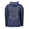 PLEIN SPORT MEN&39S BLUE SWEATSHIRT WITH ZIP