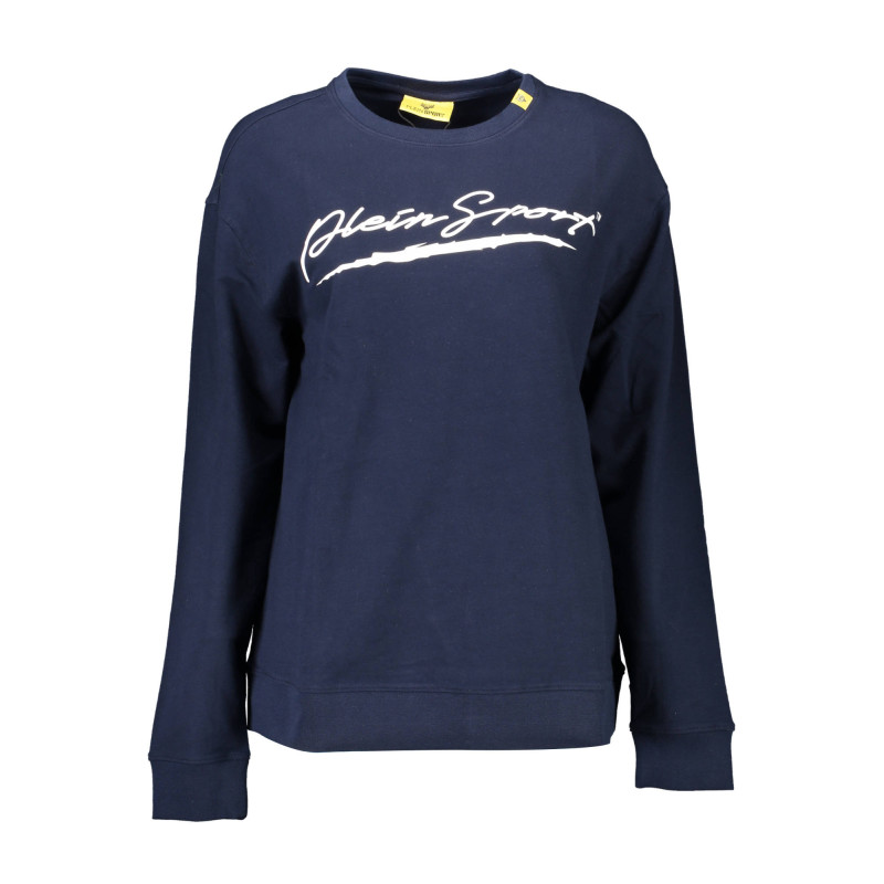 PLEIN SPORT SWEATSHIRT WITHOUT ZIP WOMAN BLUE