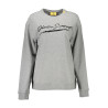 PLEIN SPORT SWEATSHIRT WITHOUT ZIP WOMAN GRAY