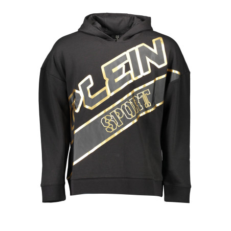 PLEIN SPORT SWEATSHIRT WITHOUT ZIP MAN BLACK