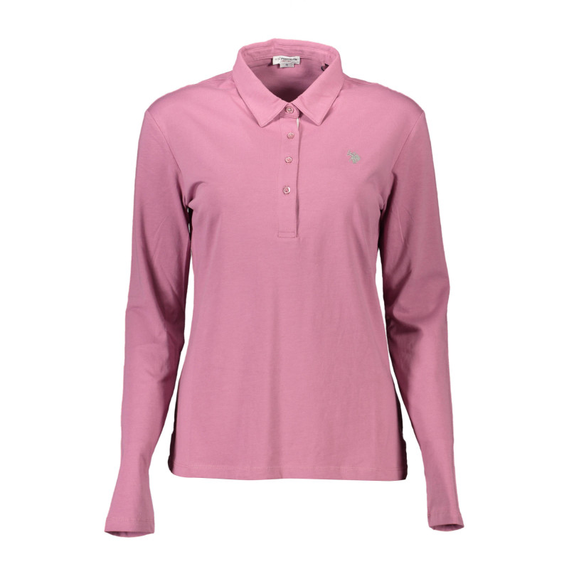 U.S. POLO POLO MANICHE LUNGHE DONNA ROSA