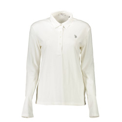 US POLO LONG SLEEVE POLO WOMAN WHITE