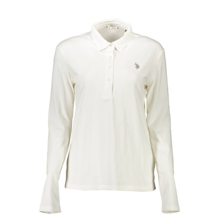 U.S. POLO POLO MANICHE LUNGHE DONNA BIANCO