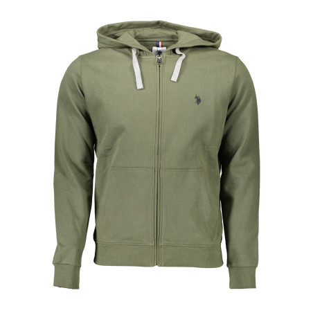 US POLO GREEN MEN&39S SWEATSHIRT WITH ZIP