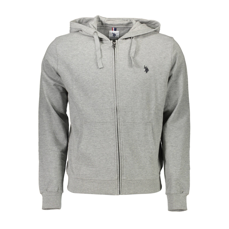 US POLO GRAY MEN&39S SWEATSHIRT WITH ZIP