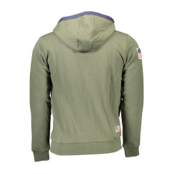 US POLO GREEN MAN SWEATSHIRT WITH ZIP