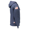 U.S. POLO FELPA CON ZIP UOMO BLU