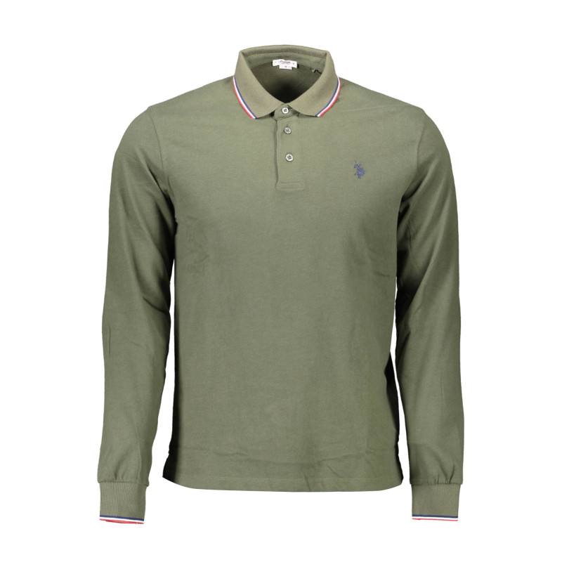 U.S. POLO POLO MANICHE LUNGHE UOMO VERDE