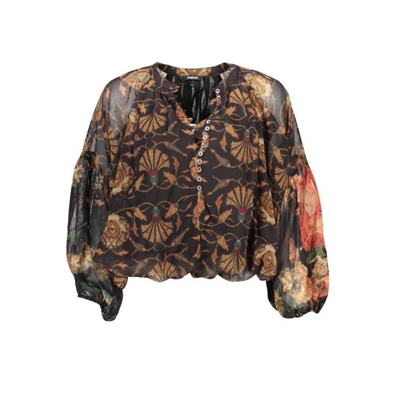 DESIGUAL LONG SLEEVE SHIRT WOMAN BLACK