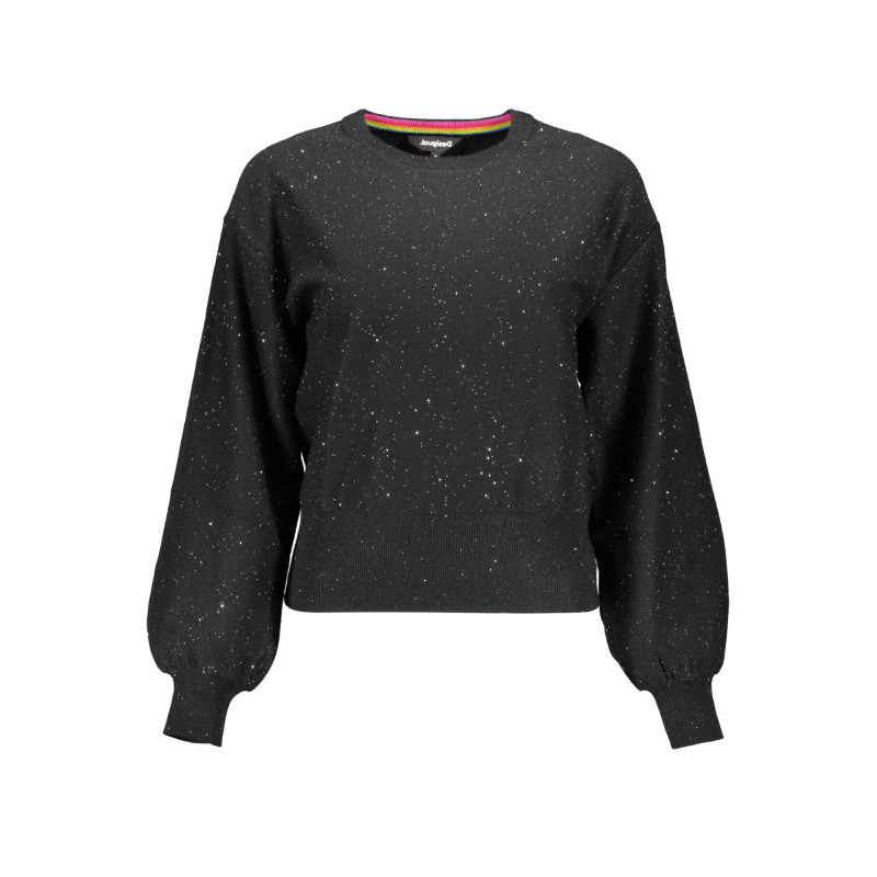 DESIGUAL MAGLIA DONNA NERO