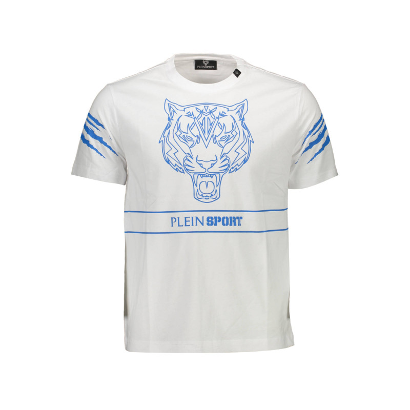 PLEIN SPORT WHITE MEN&39S SHORT SLEEVE T-SHIRT