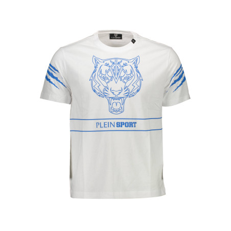 PLEIN SPORT T-SHIRT MANICHE CORTE UOMO BIANCO