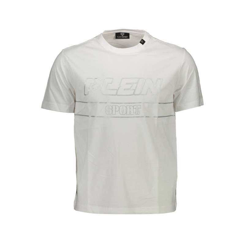 PLEIN SPORT WHITE MEN&39S SHORT SLEEVE T-SHIRT