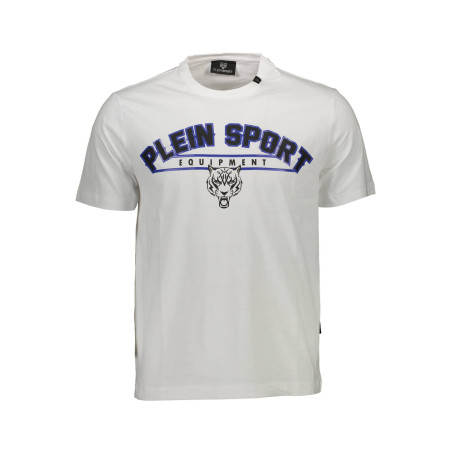 PLEIN SPORT WHITE MEN&39S SHORT SLEEVE T-SHIRT