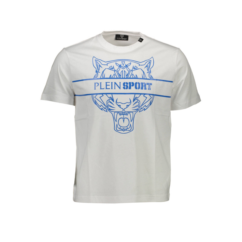 PLEIN SPORT WHITE MEN&39S SHORT SLEEVE T-SHIRT