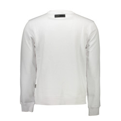 PLEIN SPORT SWEATSHIRT WITHOUT ZIP MAN WHITE