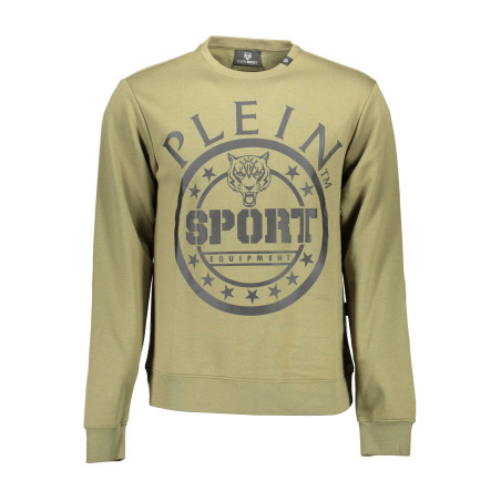 PLEIN SPORT FELPA SENZA ZIP UOMO VERDE