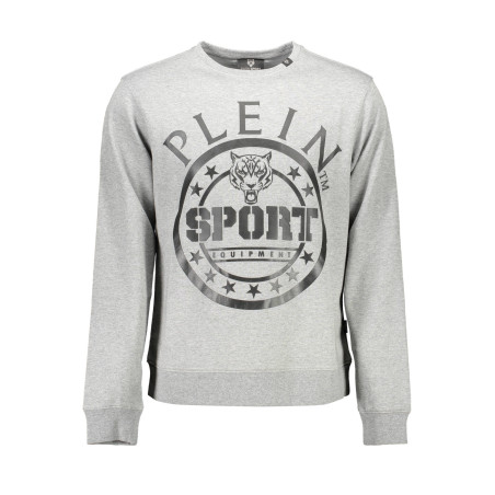 PLEIN SPORT SWEATSHIRT WITHOUT ZIP MAN GRAY