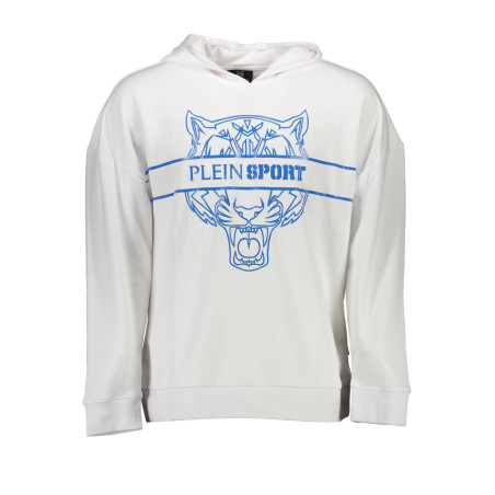 PLEIN SPORT FELPA SENZA ZIP UOMO BIANCO