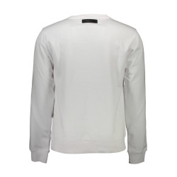 PLEIN SPORT SWEATSHIRT WITHOUT ZIP MAN WHITE