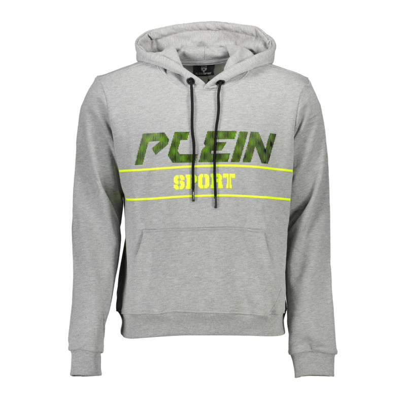 PLEIN SPORT SWEATSHIRT WITHOUT ZIP MAN GRAY