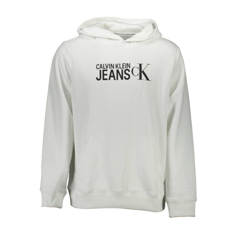 CALVIN KLEIN SWEATSHIRT WITHOUT ZIP MAN WHITE