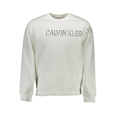 CALVIN KLEIN FELPA SENZA ZIP UOMO BIANCO