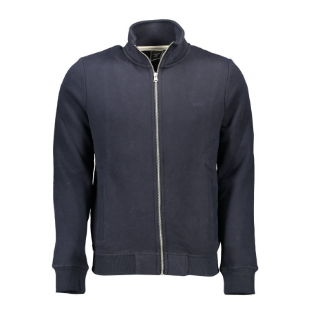 SUPERDRY MEN&39S BLUE SWEATSHIRT WITH ZIP