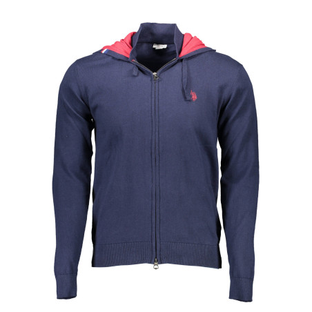 US POLO CARDIGAN MAN BLUE