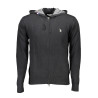 US POLO CARDIGAN MAN BLACK