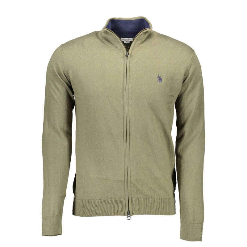 US POLO CARDIGAN MAN GREEN