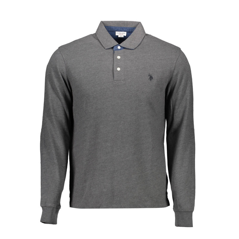 U.S. POLO POLO MANICHE LUNGHE UOMO GRIGIO