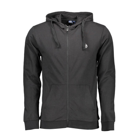 SERGIO TACCHINI MEN&39S BLACK SWEATSHIRT WITH ZIP