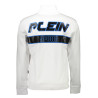 PLEIN SPORT SWEATSHIRT WITH ZIP MAN WHITE