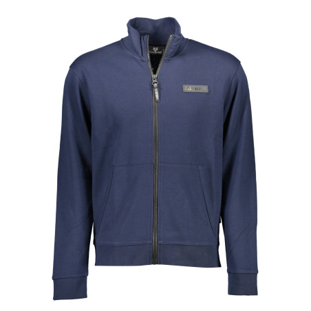 PLEIN SPORT MEN&39S BLUE SWEATSHIRT WITH ZIP