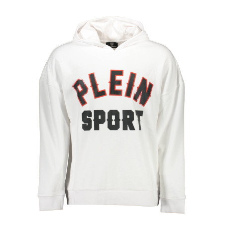 PLEIN SPORT FELPA SENZA ZIP UOMO BIANCO