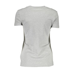 GUESS JEANS T-SHIRT MANICHE CORTE DONNA GRIGIO