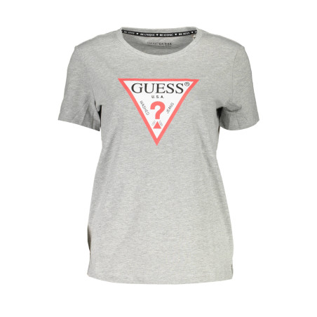 GUESS JEANS WOMEN&39S SHORT SLEEVE T-SHIRT GRAY