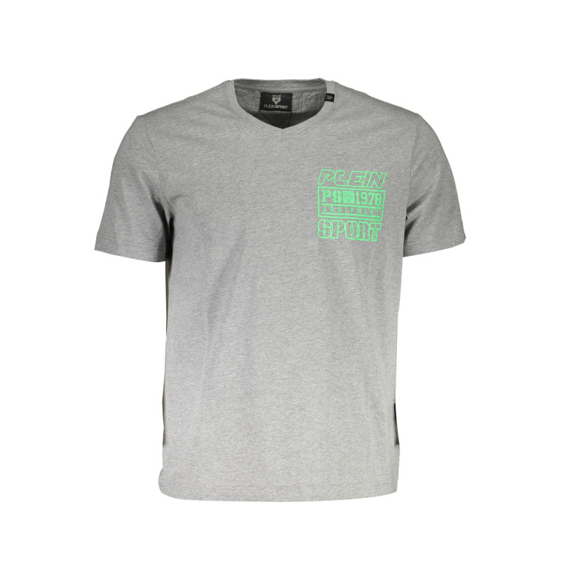 PLEIN SPORT T-SHIRT MANICHE CORTE UOMO GRIGIO