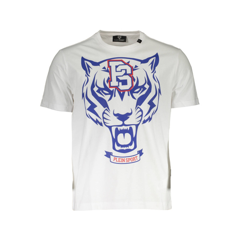 PLEIN SPORT WHITE MEN&39S SHORT SLEEVE T-SHIRT